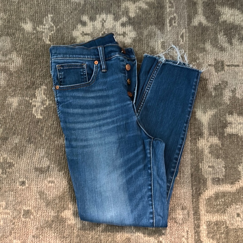 Madewell 10” high rise skinny crop size 29